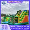 Casa de juegos inflable familiar con circuito de obstáculos