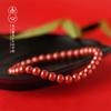 Pulseira de Cinábrio Contas de Buda Cristal de Rocha Bruta Areia Dourada Roxa Pulseiras Masculinas e Femininas Pulseiras da Moda Simples Estilo Masculino e Feminino