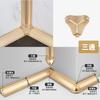 Tiras de Borde de Esquina Interior de Aleación de Aluminio Personalizadas, Canaletas Triangulares de Esquina, Líneas Decorativas de Techo Metálico, Tiras de Borde