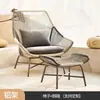 Conjunto de Sofá de Três Peças para Exterior Rattan Trançado B&B Sofá de Pátio Simples Mesa de Centro para Café ao Ar Livre Combinação Mesa Pequena e Cadeiras para Terraço