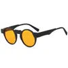 Gafas de Sol Redondas Transfronterizas Nueva Ronda Espejo de Príncipe Coloridas Artísticas Decorativas de Exhibición Marco Pequeño para Hombres y Mujeres T22118