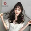 Peruca Ouqi de Rabo de Cavalo Alto Cabelo Longo Cacheado Feminino Moda Onda de Água Comprimento Médio Rabo de Cavalo Cacheado Natural Atacado