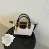 Bolso pequeño súper popular para el trabajo, nuevo bolso de hombro cruzado de verano 2026 para mujer, patrón tejido exquisito de nicho