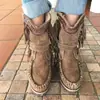Otoño/Invierno 2026 Botines Nuevos Botas de Mujer Botas con Borlas J Zapatos Nuevos 0009002