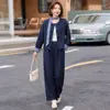 Traje Elegante Outono Vestuário Feminino 2026 Outono Novo Estilo Temperamento Para Ir ao Trabalho Mulheres Jovens Mães Usar Cardigã Top Conjunto de Duas Peças