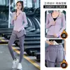 Traje profesional para deportes de alpinismo de otoño e invierno para mujer, manga larga, para exteriores, ocio, correr, yoga, ropa de fitness, forrado de polar
