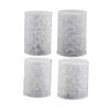 Molde cilíndrico de silicona para velas de aromaterapia, para hacer tú mismo, con forma de mariposa y rosa, para decorar con yeso, molde para piedra expansible con pegamento.