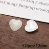 Pendientes de Acrílico Transparente con Gradiente de Colores Perla Blanca Flor Pequeña de Cinco Pétalos Corazón Tocado Accesorios para Mujer Joyería DIY