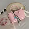 Bolso Cubo Portátil de Moda Coreana para Mujer, Bolso Cruzado Versátil para el Hombro para el Trabajo, el Bolso Dopamine Garden es Popular este Año