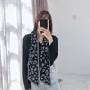 Otoño e invierno Nueva moda coreana bufanda de lana elástica tejida cálida versátil bufanda retro para estudiantes bufanda de invierno