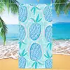 Toalha de Banho de Microfibra de Veludo Absorvente de Secagem Rápida Toalha de Praia para Natação Toalha de Praia Estampada de um Lado Toalha Esportiva para Yoga
