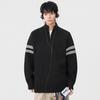 Outono e Inverno 2025 Novo Estilo Americano Gola Alta Zíper Pulôver Tricô Estilo Japonês Retrô Versátil Tendência Marca Tricô Jaqueta