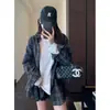 Camisa de Manga Longa Xadrez Retrô para Mulheres, Estilo Coreano Solta Casual Camisa Bf Roupa Exterior
