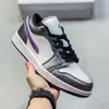 Zapatillas Originales Jordan 1 Obsidian Retro de Caña Baja de Cuero Cómodas para Patinaje Unisex Calzado Deportivo Casual Transpirable