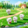 Paisaje en miniatura, figurita de ovejita linda, adorable y tímida, perfecta para jardinería, paisajismo, decoraciones DIY, adornos colgantes y piezas de exhibición pequeñas