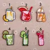 Parches Bordados al por Mayor Transfronterizos Parches Bordados por Computadora Parches Decorativos para Ropa Jugo de Sandía Fresa Bebida Fría de Té de Leche