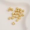 Chapado en cobre oro claro 14K oro verdadero 18K cuentas con hoyuelos de forma especial cuentas de meteorito material para cuentas de joyería hechas a mano para DIY