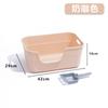 Bañera extragrande, caja de arena para gatos, inodoro gigante semicerrado, gran capacidad, antisalpicaduras, suministros para mascotas