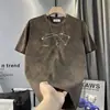 Camiseta Casual de Manga Corta para Hombre Estilo Coreano con Diseño Personalizado Tie-Dye, Top de Verano de Moda, Camiseta Básica de Media Manga para Hombre