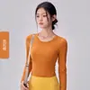 Roupas de yoga para mulheres, novo estilo popular deste ano, sem costas, respirável, secagem rápida, roupa de yoga, roupa de ginástica, top, manga longa, toque de alta qualidade