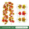 Enredadera artificial de Halloween decoraciones de otoño, decoraciones de pared de Halloween y Acción de Gracias, plantas verdes artificiales para decoración del hogar, enredadera artificial