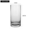 Jarrón decorativo para sala de estar, arreglo floral, botella de vidrio transparente, hidropónico, caballo borracho, madera rica, bambú, especial, boca ancha, utensilios hidropónicos grandes