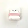 Puff de Polvo Aireado Grueso de Malvavisco Serie Sanadora Muñeco de Nieve Lindo Fuente Personalizada