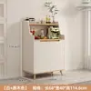 Armário de Chá de Madeira Maciça Aparador de Luxo Leve Armário Simples de Preparo Armário Lateral Integrado de Parede Armazenamento de Sala de Estar Armário Lateral Armário de Café