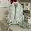 Mochila Azul Sal Marina con Lazo Nuevo para Mujer, Estilo Ins, Fresca y Única, Mochila para Estudiante de Secundaria con Alto Valor Estético