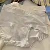 Rayas de Sal de Leche2026 Nuevos Calzoncillos tipo bóxer pequeños de Modal con Cobertura Total de Cadera para Mujeres, Entrepierna Antibacteriana para Niñas 10A
