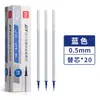 Recarga para Bolígrafo de Gel Retráctil Borrable Deli Gt164 Punta de Bala 0.5 Bolígrafo para Firmar Cristal Negro Azul Venta al por Mayor