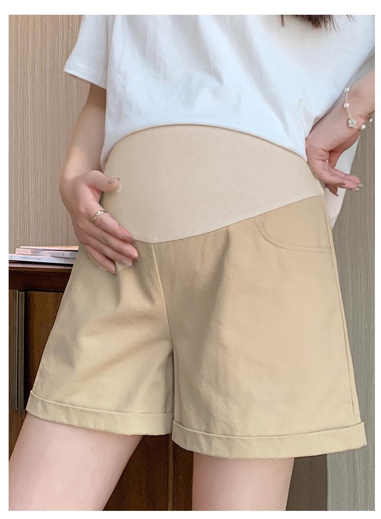 孕妇洗水牛仔全棉短裤夏季