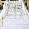 Tela de Encaje de Malla Blanca Cortina Tela para Fondo de Foto de Boda Mantel Tela para Vestido Ropa