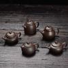 Mini pote de areia roxo criativo tamanho pequeno pote de bolso para dedo tamanho pequeno brinquedo de chá enfeites de animais de estimação conjunto de chá kung fu