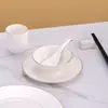 Conjunto personalizado de três ou quatro peças de novos pratos, tigelas e pratos de osso de cerâmica estilo chinês para mesas de hotel e clube em Phnom Penh