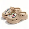 Tamancos Fofos com Solado Grosso Eva para Mulheres, Novo Calçado de Verão para Exterior, Sapatos de Praia Confortáveis com Sensação de Pisar nas Nuvens, Chinelos Fechados para Mulheres