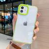 Funda Transparente Tres en Uno Adecuada para iPhone 18 Pro Max, Apple 17, 16/15 Marco de Color Caramelo, 14/13