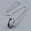 Collar de Cadena Hip-Hop para Hombre de Marca de Nicho de Tendencia Todo-Combina Anillo con Colgante de Diamantes Completo con Sentido de Diseño de Lujo Ligero