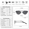 Gafas de Sol Cat-Eye Europeas y Americanas para Mujer, Estilo Nuevo, Puente Doble de Metal, Modernas y de Gama Alta, Gafas de Sol con Protección Solar para Hombre, Venta al por Mayor