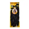 Fábrica de Origem de Extensão de Cabelo Venda Quente Comércio Exterior Transfronteiriço Europa América África Peruca de Fibra Química Seda Macia de Alta Temperatura Conjunto de 6 Peças