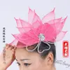 Tocado de Danza de Xizang Femenino Rendimiento Femenino Yangko Danza Cuadrada Flor de Cabeza para Danza Danza Étnica Dai Danza Clásica Escenario