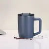 Nova Caneca Compacta de 15oz com Alça Aço Inoxidável 304 Termos Caneca de Carro Portátil com Tampa Atacado