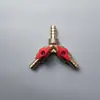 Tanque de combustible y manguera de combustible para motor fueraborda, adecuado para motores de gasolina y diésel, con una válvula conector de tres vías amarilla de 8-10 mm para modificación