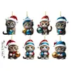 Pingente de Natal Série Gatinho Novo Transfronteiriço Cabides de Natal Decorações de Festa Pingente para Mochila Pingente para Carro