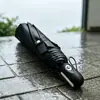 Guarda-chuva de negócios semi-automático, guarda-chuva dobrável com proteção solar, guarda-chuva de uso duplo para dias ensolarados e chuvosos, guarda-chuva automático de tamanho grande, logotipo personalizado disponível