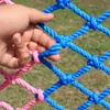 Rede Protetora Colorida, Rede Protetora de Nylon para Escada de Varanda, Rede de Escalada Infantil, Rede Decorativa Antiderrapante para Guarda-Corpo de Área Cênica
