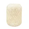 Abajur de Lanterna de Bambu Puramente Artesanal, Luminária Pendente Criativa com Personalidade Estilo Chinês, Design Artístico para Restaurante e Pousada, Lâmpada Retrô para Casamento