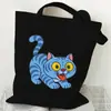 Bolsa de Lona con Estampado de Tigre para Grupo de Chicas Coreano Kpop 35X40 Bolso de Hombro Tote Diario Bolsa de Compras 0925-6
