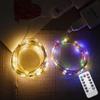 Luzes de Fio de Cobre Transfronteiriças Controle Remoto Luzes LED Luzes de Fio de Cobre USB Luzes Estrela Quarto Exterior Acampamento Luzes de Atmosfera Luzes Decorativas