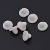 Clip de disco para oreja almohadilla anti-dolor almohadilla de goma de protección ambiental pieza de clip triangular anti-dolor junta accesorios DIY silicona blanca